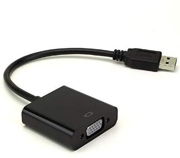 VOOCME External USB to VGA Adapter - VOOCME Black