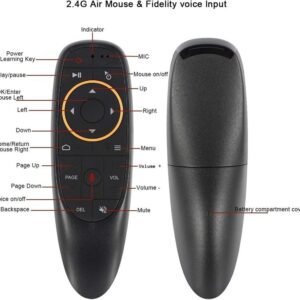 VOOCME Mini Fly G10 Air Mouse 2.4G Wireless Keyboard Mouse with Gyro Sensing Game Ambidextrous Hybrid Mouse With Bluetooth - image 1