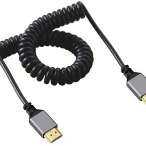 VOOCME HDMI Cable 2 A 0.5 m NA HDMI 2.0 Cable, HDMI Male to Male Stretch Coiled Cable, 4K@60Hz High Speed Audio Video Cord - image 1