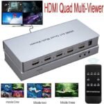 VOOCME HDMI 4x1 Quad Multi-Viewer Seamless Switcher with 5 Different Display Modes Media Streaming Device - image 2