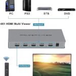 VOOCME HDMI 4x1 Quad Multi-Viewer Seamless Switcher with 5 Different Display Modes Media Streaming Device - image 5