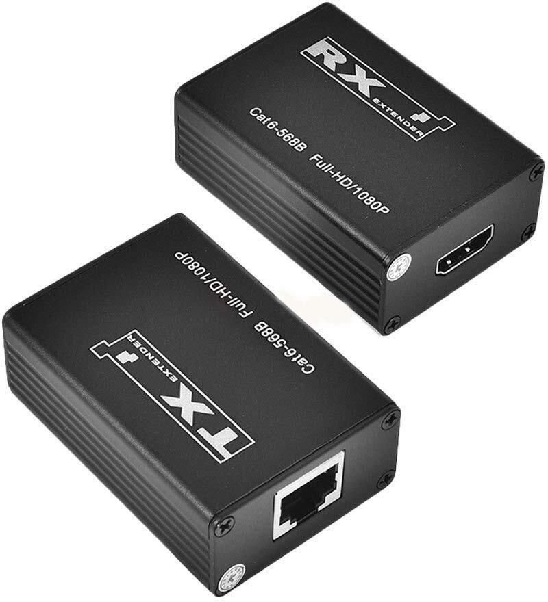 VOOCME HDMI Extender HDMI Transmitter Receiver TX RX 1080P Splitter Adapter for CCTV DVR NVR Support 1080p, HDCP HDMI Connector - image 1