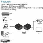 VOOCME HDMI Adapter 0.02 m Female to LAN Cat5 Cat5e Cat6e RJ45 Ethernet Female Adapter - image 4