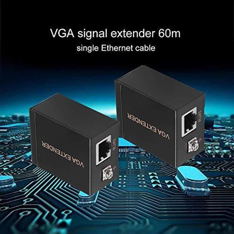 VOOCME HDMI Adapter 0.02 m Female to LAN Cat5 Cat5e Cat6e RJ45 Ethernet Female Adapter - image 2