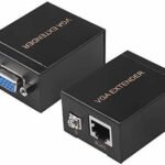 VOOCME HDMI Adapter 0.02 m Female to LAN Cat5 Cat5e Cat6e RJ45 Ethernet Female Adapter - image 1