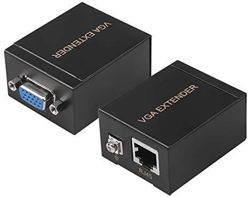 VOOCME HDMI Adapter 0.02 m Female to LAN Cat5 Cat5e Cat6e RJ45 Ethernet Female Adapter - image 1