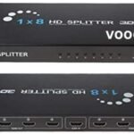 VOOCME HDMI Splitter 1 in 8 Out, Supports 3D 4K x 2K 30HZ FHD 1080P Supports | Media Streaming Device - image 1