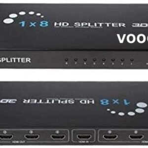 VOOCME HDMI Splitter 1 in 8 Out, Supports 3D 4K x 2K 30HZ FHD 1080P Supports | Media Streaming Device - image 1