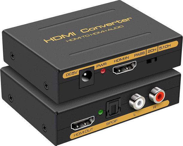 VOOCME 4K HDMI Audio Extractor - VOOCME Black