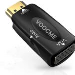 VOOCME HDMI to VGA Adapter with 3.5mm Audio Port Out for Monitor PC TV 1080P Gaming Adapter - image 1