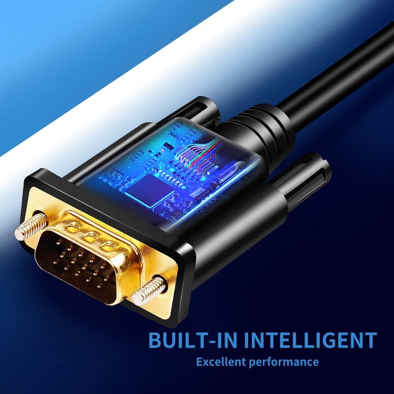 VOOCME TV-out Cable HDMI to VGA Converter Cable - image 3
