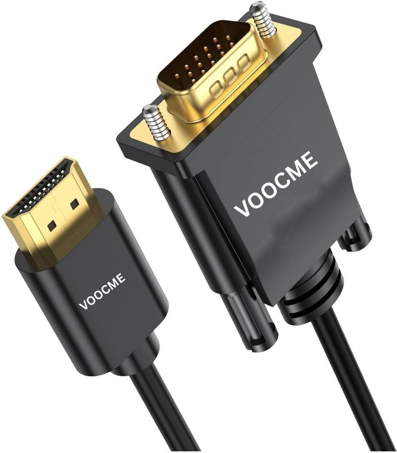 VOOCME TV-out Cable HDMI to VGA Converter Cable - image 1