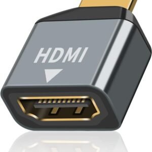 VOOCME Mini HDMI Adapter, 1pack Mini HDMI to HDMI Adapter, Mini HD-MI Male to Female Adapter Supports 4K 60Hz HDR 3D 18Gbps Dolby for DSLR,Camcorder, HDMI Connector - image 1
