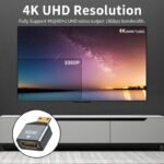 VOOCME Mini HDMI Adapter, 1pack Mini HDMI to HDMI Adapter, Mini HD-MI Male to Female Adapter Supports 4K 60Hz HDR 3D 18Gbps Dolby for DSLR,Camcorder, HDMI Connector - image 5