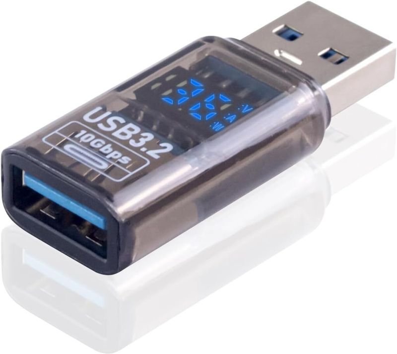 VOOCME USB Extension Adapter Disgital Display, 10Gbps USB Extender Adapter, USB 3.2 Male to Female Type A to Type A Cable Adapter for Hard Drive, Keyboard, Laptop Laptop Accessory - image 1