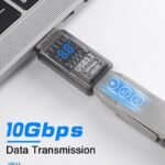 VOOCME USB Extension Adapter Disgital Display, 10Gbps USB Extender Adapter, USB 3.2 Male to Female Type A to Type A Cable Adapter for Hard Drive, Keyboard, Laptop Laptop Accessory - image 5