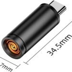VOOCME Electric Lighter, USB C Lighter, Windproof Aluminium Electronic Gas Lighter - image 2