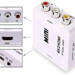 VOOCME Mini Composite AV RCA to HDMI Video Converter Adapter Gaming Adapter - image 2