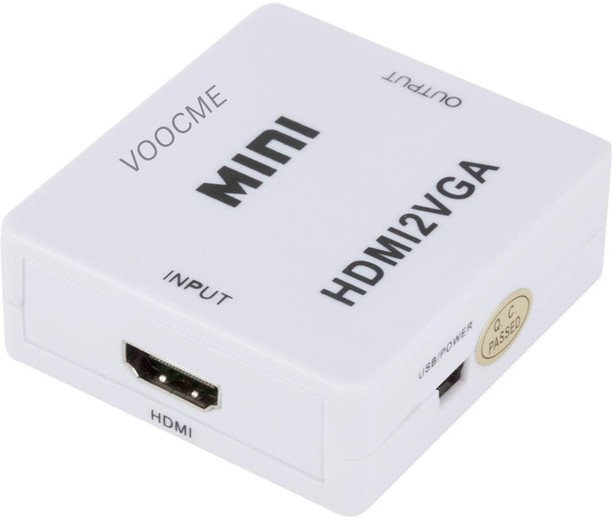 VOOCME Mini HDMI to VGA Adapter - VOOCME White