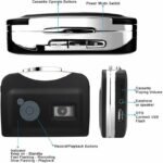 VOOCME MP3 Converter with Earphone, Cassette Player, Convert Cassette 128 GB MP3 Player - image 2