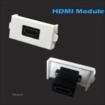 VOOCME HDMI Face Plate,HDMI Multimedia Modular Wall Socket Face Plate Socket Plug Jack Cable or Adapter for Home/Office (Single HDMI) HDMI Connector - image 3