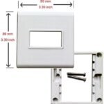 VOOCME HDMI Face Plate,HDMI Multimedia Modular Wall Socket Face Plate Socket Plug Jack Cable or Adapter for Home/Office (Single HDMI) HDMI Connector - image 4
