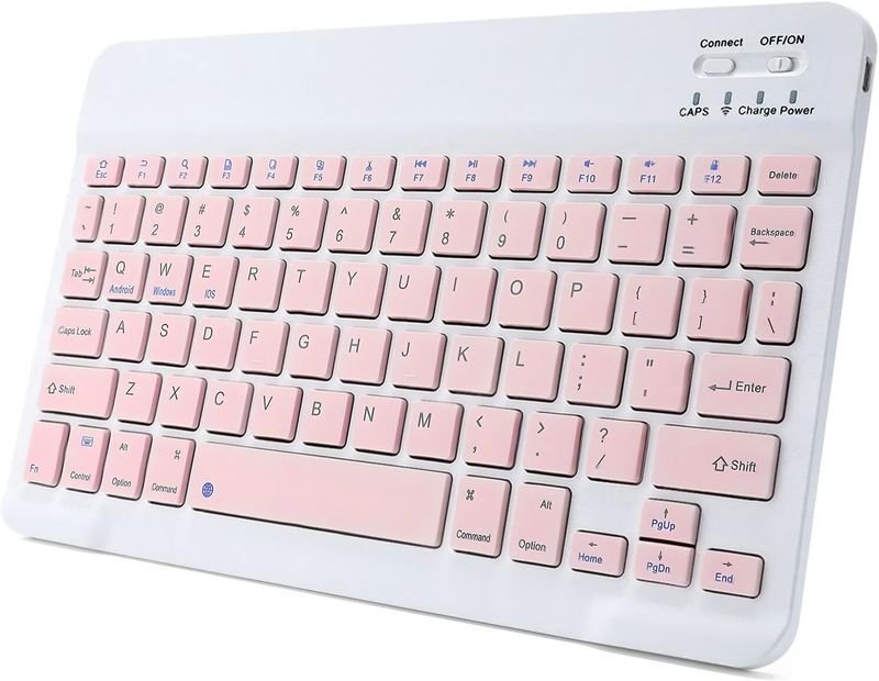 VOOCME Rechargeable Bluetooth Keyboard & Mouse Combo, Ultra-Slim Wireless Set Wireless Laptop-size Laptop Keyboard Compatible with Desktop, iPad, Laptop, Tablet, Mac - image 1