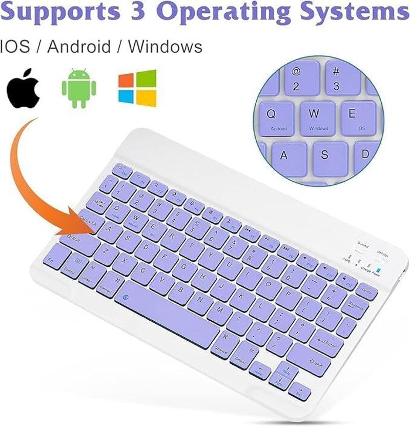 VOOCME Bluetooth Keyboard & Mouse Combo, 3 DPI Upto 1200 DPI- Bluetooth Standard Laptop Keyboard Compatible with Laptop - image 4