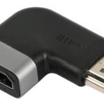VOOCME Right Angled HDMI Adapter,4K@60Hz 90 Degree HDMI Male to Female Connector Gaming Adapter - image 2