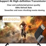 VOOCME Right Angled HDMI Adapter,4K@60Hz 90 Degree HDMI Male to Female Connector Gaming Adapter - image 5