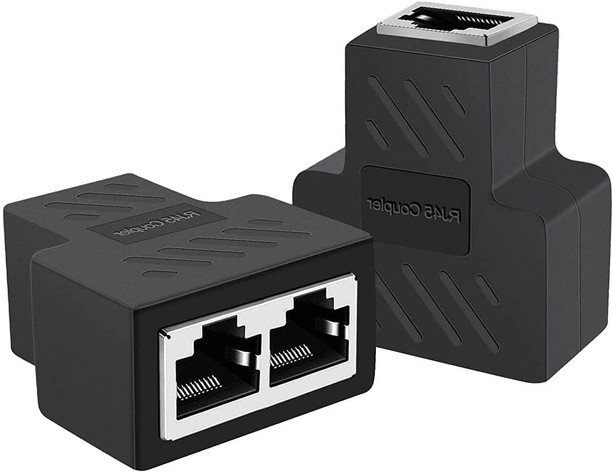 VOOCME RJ45 Splitter Adapter - VOOCME Black