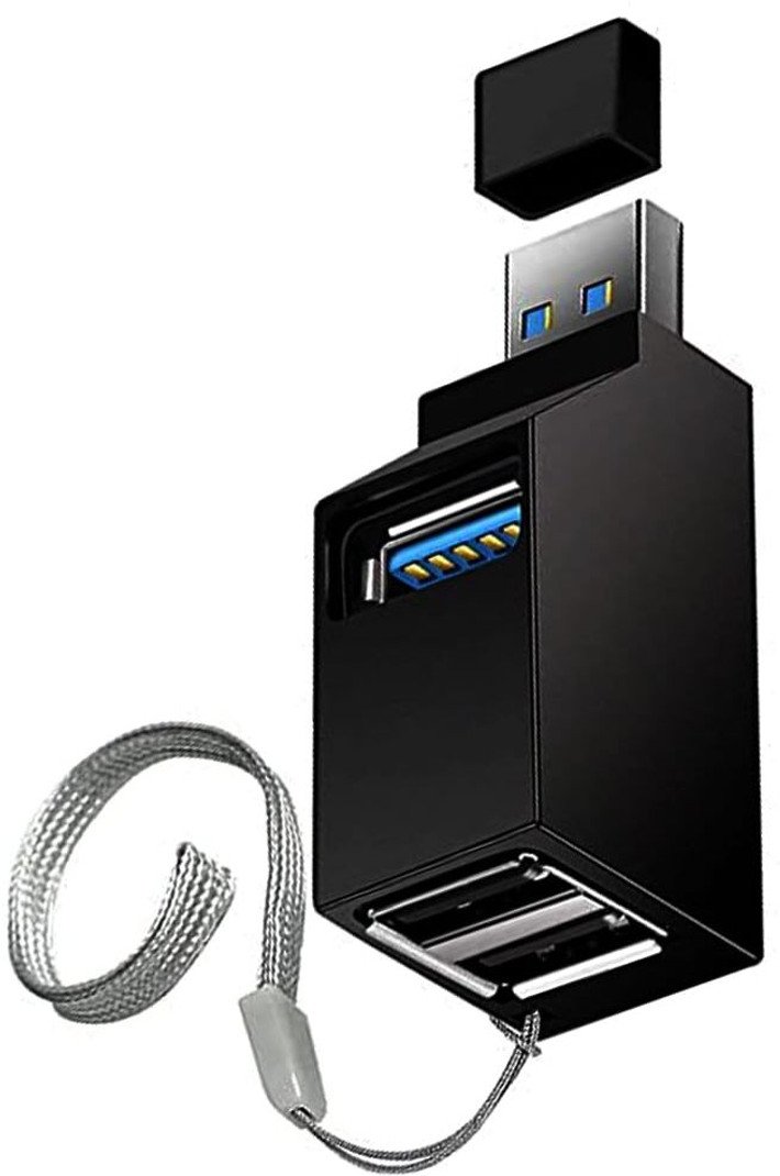 VOOCME 3 Port USB Data Hub High Speed Splitter, Compact Universal Data Transfer for Windows and Mac OS - image 1