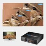VOOCME 1x2 HDMI Splitter 2 Ports, HDMI Splitter 1 in 2 Out, Supports 3D 4K x 2K Media Streaming Device - image 1