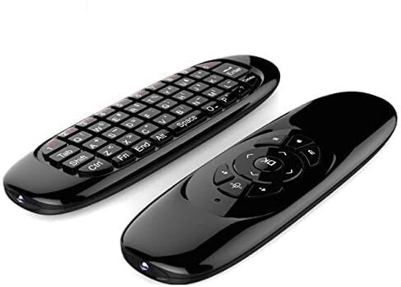VOOCME Air Mouse Remote, C120 USB 2.4G Wireless Keyboard and Mouse Air Fly Remote Wireless Thumb-size Laptop Keyboard Compatible with Desktop, Laptop, Mac - image 2