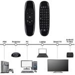 VOOCME Air Mouse Remote, C120 USB 2.4G Wireless Keyboard and Mouse Air Fly Remote Wireless Thumb-size Laptop Keyboard Compatible with Desktop, Laptop, Mac - image 3