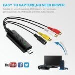 VOOCME TV-out Cable Video Capture Card Device, USB2.0 Adapter Converter for Windows PC - image 4