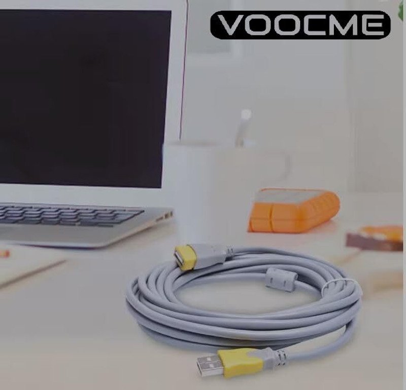 VOOCME 2-in-1 Cable 2 A 3 m NA USB 2.0 Extension Cable, Male to Female High Speed Repeater Extender Cord for Keyboard - image 3
