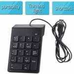 VOOCME Wired Numeric Keypad Slim Mini Number Pad Digital Keyboard 18 Keys Numpad Laptop Keyboard Replacement Key - image 4