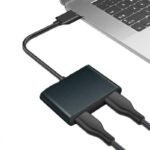 VOOCME USB 3.0 to Dual HDMI Adapter 4K/1080P, Dual Monitor Converter – Grey USB 3.0 to Dual HDMI Adapter, 4K@30Hz & 1080P@60Hz Converter USB Hub - image 2