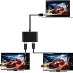 VOOCME USB 3.0 to Dual HDMI Adapter 4K/1080P, Dual Monitor Converter – Grey USB 3.0 to Dual HDMI Adapter, 4K@30Hz & 1080P@60Hz Converter USB Hub - image 4