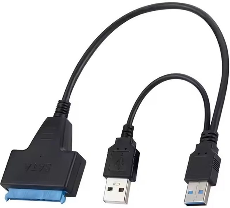 VOOCME USB Type C Cable 0.05 m NA USB 3.0 to SATA III Hard Drive Adapter Cable,USB SATA Adapter Cable Converter 22 pin - image 1