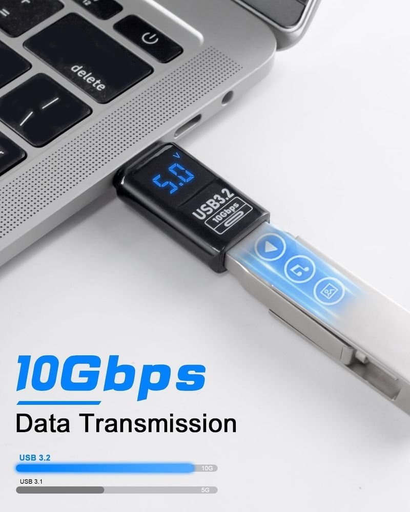 VOOCME USB 3.2 Male to Female Type A to Type A Cable Adapter USB 3.2 Male to Female USB Charger - image 3