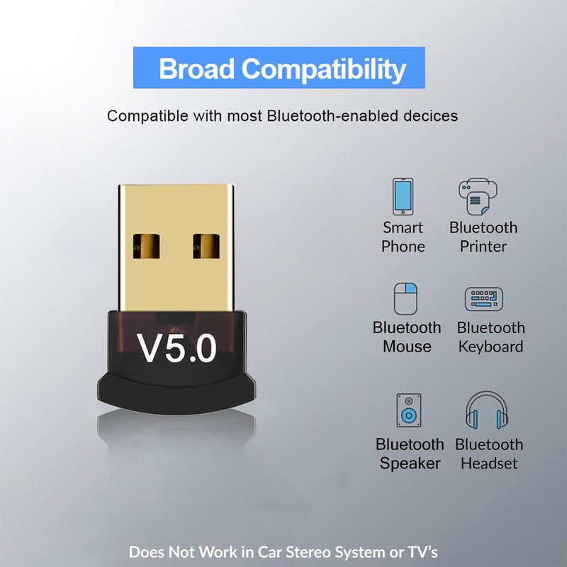 VOOCME USB Bluetooth 5.0 Dongle Receiver CSR 5.0 USB Adapter - image 4