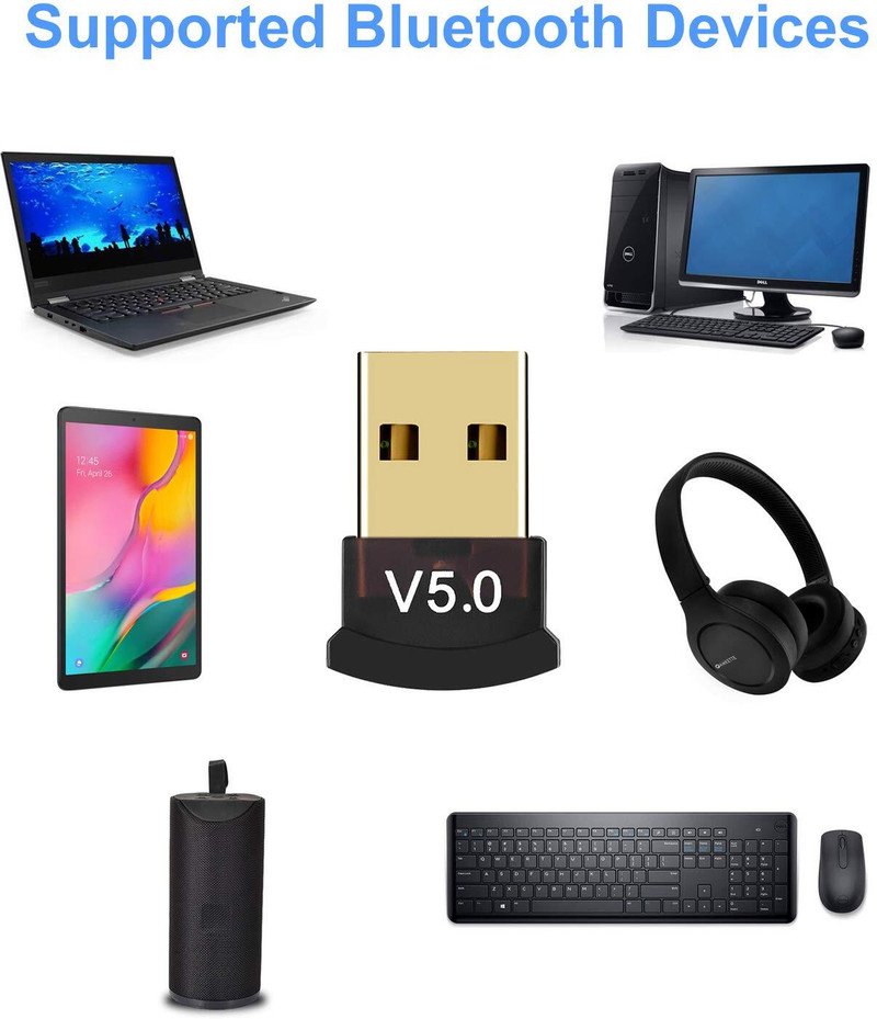 VOOCME USB Bluetooth 5.0 Dongle Receiver CSR 5.0 USB Adapter - image 2