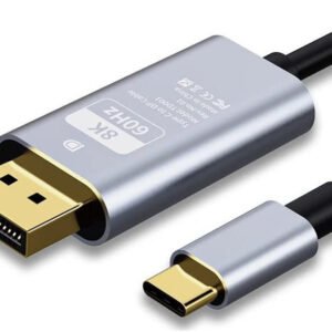 VOOCME Thunderbolt Cable 1.8 m Gold Plated USB C to DisplayPort Cable 8K@60Hz, 4K 144Hz 120Hz Thunderbolt 3 Cable - image 1