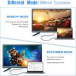 VOOCME Thunderbolt Cable 1.8 m Gold Plated USB C to DisplayPort Cable 8K@60Hz, 4K 144Hz 120Hz Thunderbolt 3 Cable - image 4