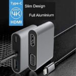 VOOCME USB C to HDMI Adapter 4 in 1 USB C HUB USB Adapter - image 2