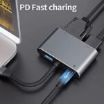 VOOCME USB C to HDMI Adapter 4 in 1 USB C HUB USB Adapter - image 1