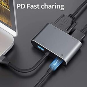 VOOCME USB C to HDMI Adapter 4 in 1 USB C HUB USB Adapter - image 1