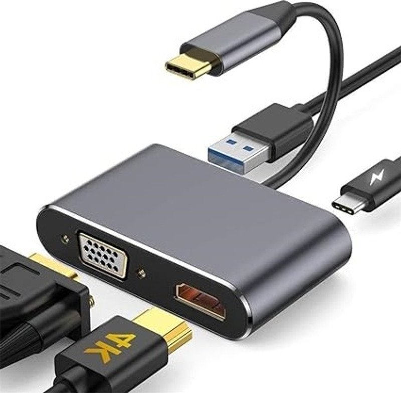 VOOCME USB C to HDMI Adapter 4 in 1 USB C HUB USB Adapter - image 4